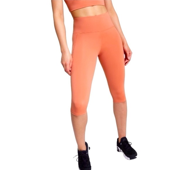 Calia Crop Leggings Women's Powermove Collection High-Rise Apricot size-XL NWT - Picture 4 of 7